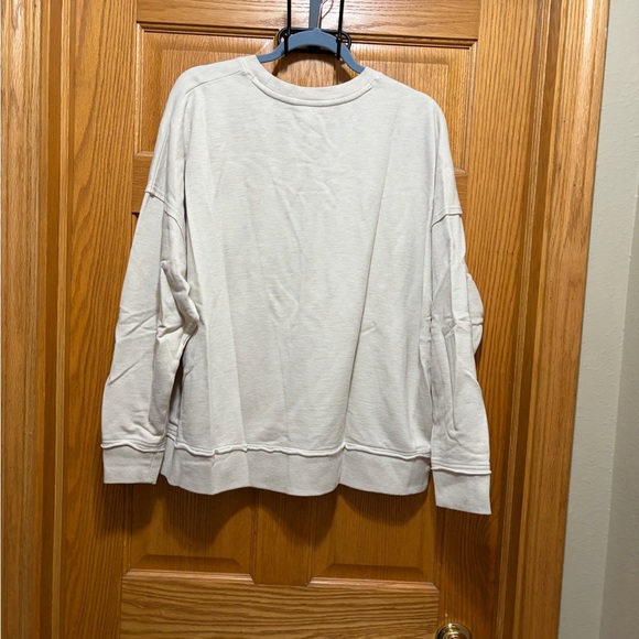 Natural Reflections Cream Ribbed Top - Picture 2 of 8